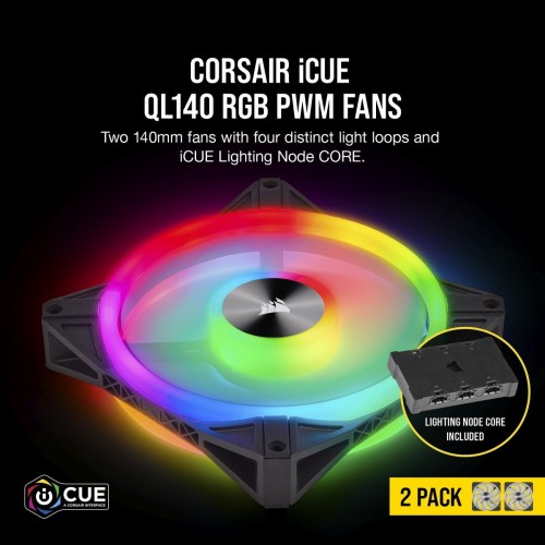 Corsair iCUE QL140 RGB 140mm PWM Dual Fan