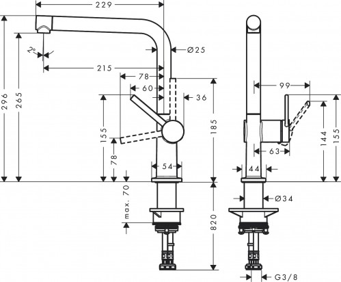 Hansgrohe Talis M54 72840000