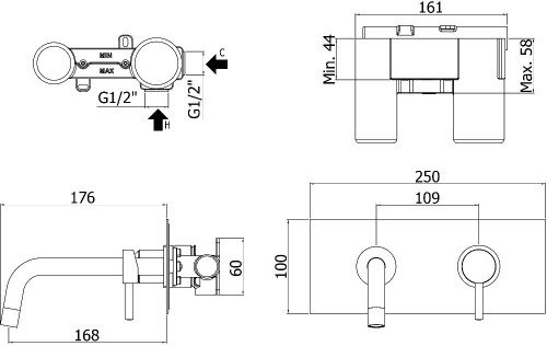 Paffoni Light LIG 101CR/M