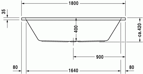 Duravit D-Code 180x80