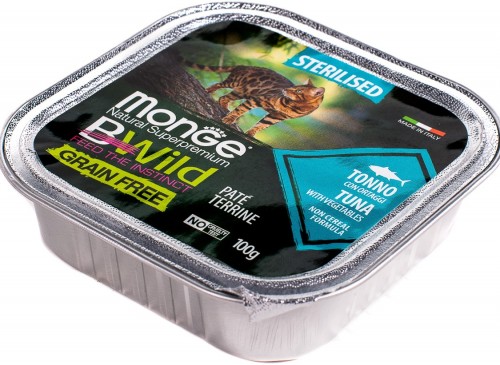 Monge Bwild Grain Free Pate Sterilised Tuna 0.1 kg