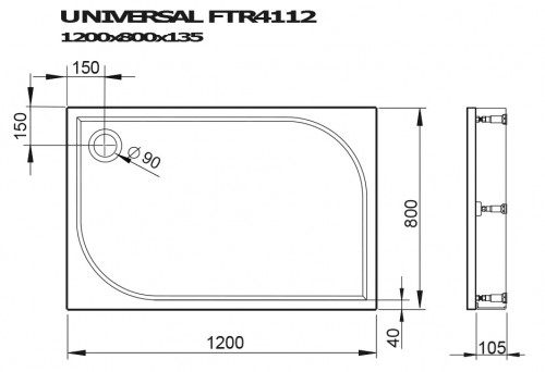 Devit Universal 120x80 FTR4112