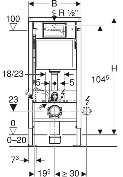 Geberit Duofix 458.103.00.1 WC