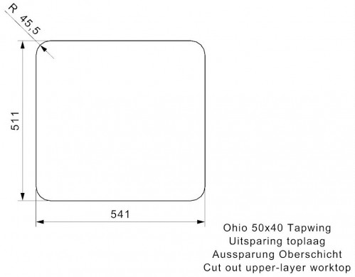 Reginox Ohio 50x40 TapWing R15698