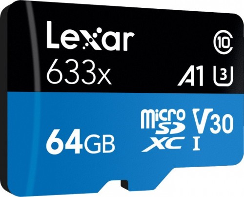 Lexar High-Performance 633x microSDXC + SD adapter