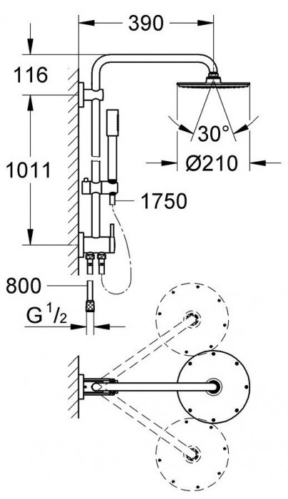 Grohe Rainshower System 210 27419000