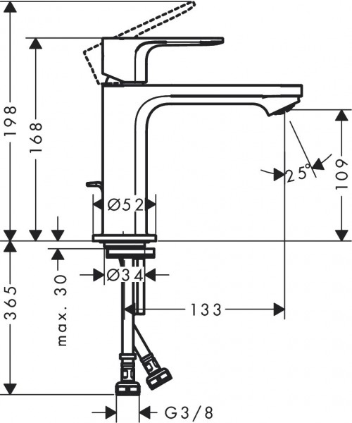 Hansgrohe Rebris E 110 72589000