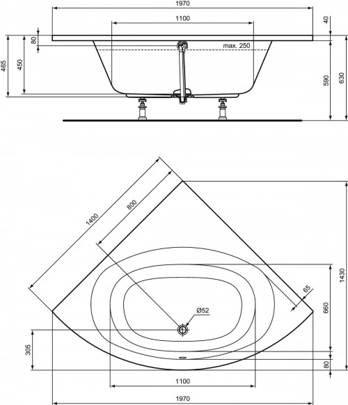 Ideal Standard Hotline New 140x140 K275101