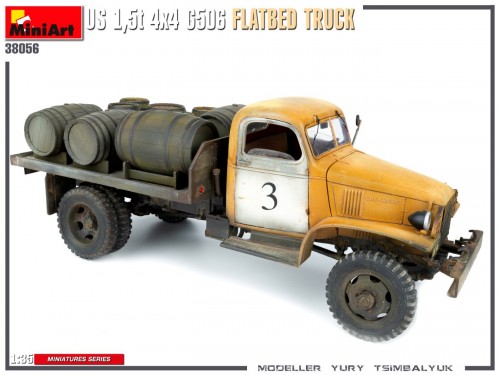 MiniArt U.S. 1.5t 4×4 G506 Flatbed Truck (1:35)