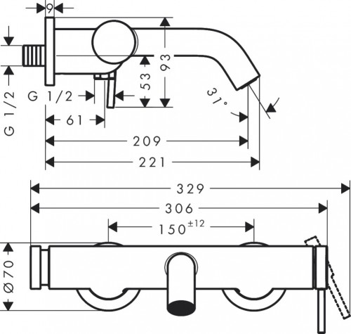 Hansgrohe Tecturis S 73422000