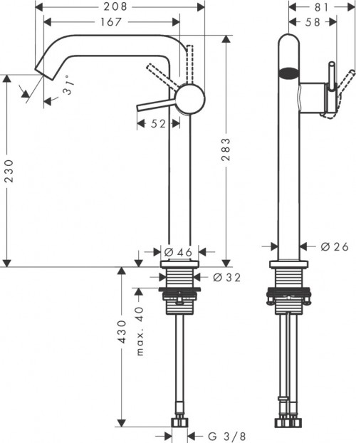 Hansgrohe Tecturis S 73372000