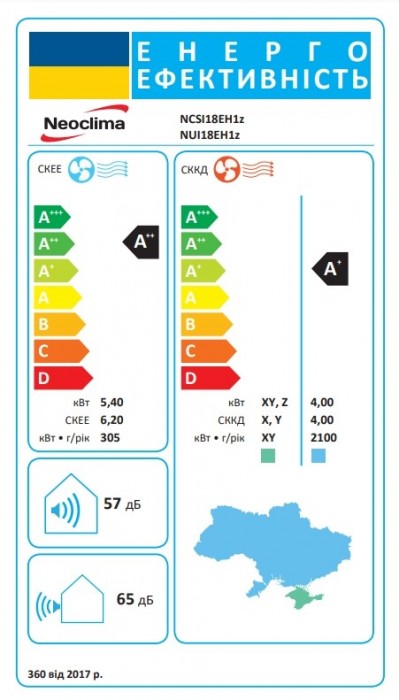 Neoclima NCSI18EH1z/NUI18EH1z