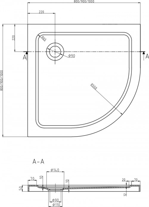 Mexen Flat 80x80 41108080