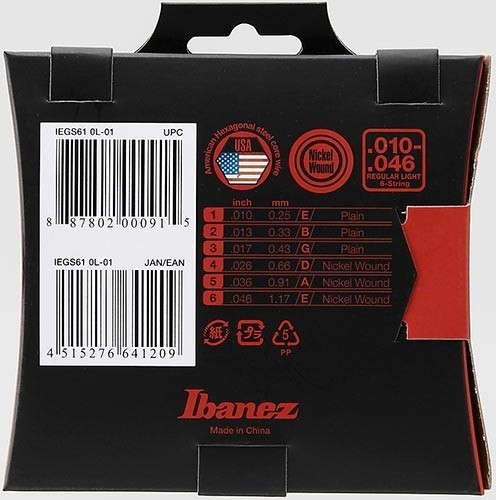 Ibanez Electric Guitar Strings 10-46