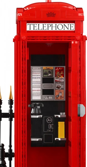 Lego Red London Telephone Box 21347