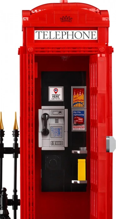 Lego Red London Telephone Box 21347