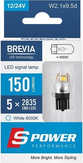 Brevia S-Power W5W 2pcs