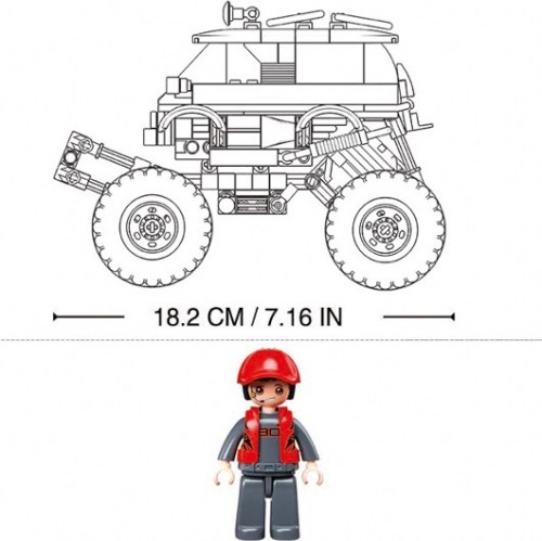 Sluban Bigfoot Red Go M38-B1159