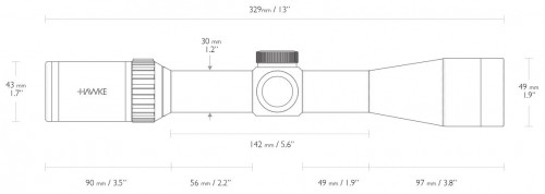 Hawke Vantage 30 WA 3-9x42 L4A Dot