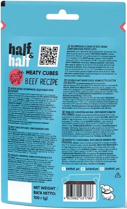 Half&Half Treats Puppy Beef 100 g