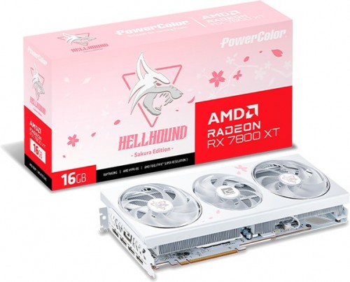 PowerColor Radeon RX 7800 XT Hellhound Sakura