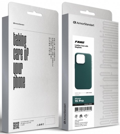 ArmorStandart Fake Leather Case for iPhone 15 Pro