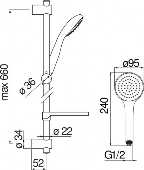 Nobili Rubinetterie AD140/60CR