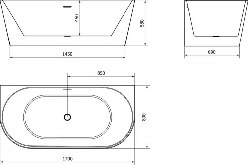 Mexen Oval 170x80 52671708000-01