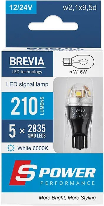 Brevia S-Power W16W 2pcs