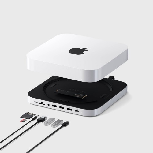 Satechi Stand & Hub For Mac Mini / Studio With NVMe SSD Encl
