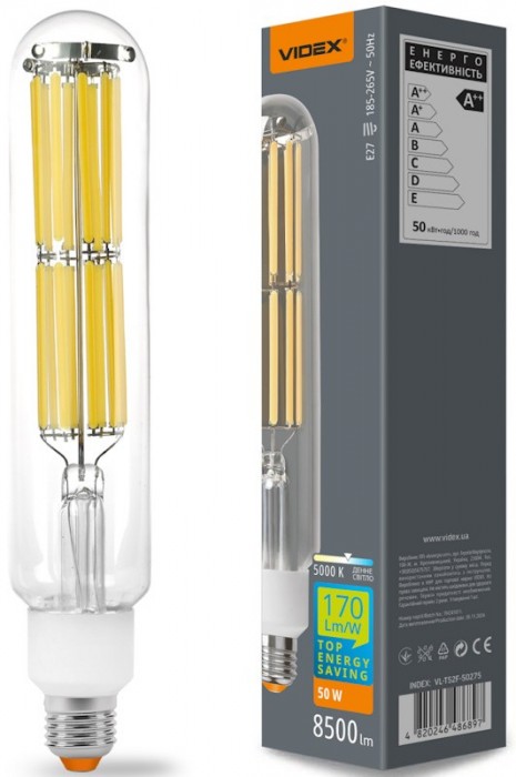 Videx Filament T52F 50W 5000K E27