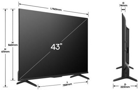 Hisense 43E7Q PRO