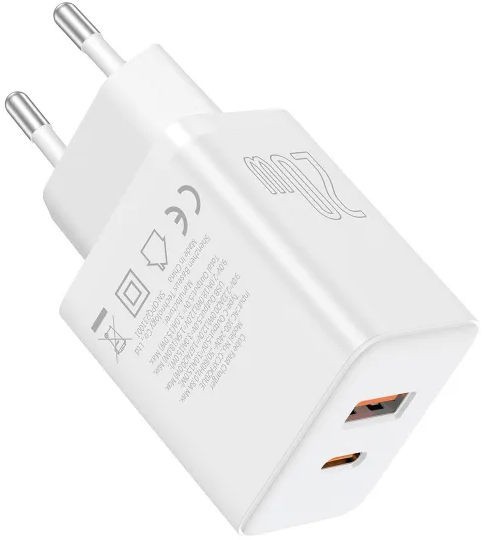 BASEUS Cube Fast Charger C+U 20W