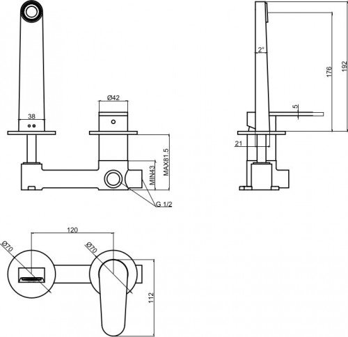 Lavita Cetus Basin Faucet for Concealed Installation