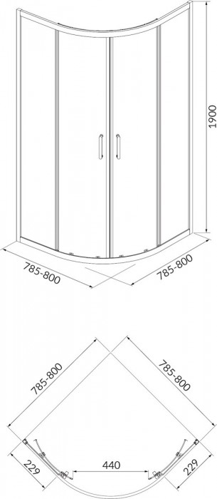 Cersanit Brasco 80x80 S601-222