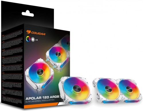 Cougar Apolar 120 ARGB White 3-pack