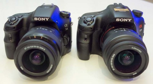 Sony Alpha SLT-A58 + A57