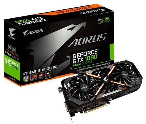 Gigabyte GeForce GTX 1080 GV-N1080AORUS X11-8GD