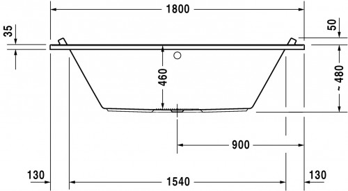 Duravit Starck 180x80 New rectangular