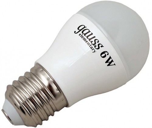 Gauss LED ELEMENTARY G45 6W 2700K E27 53216