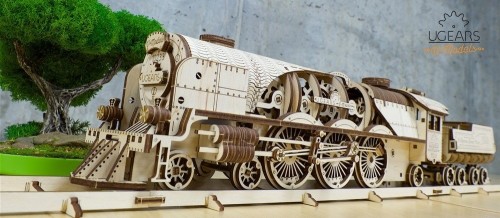 UGears V-Express Steam Train with Tender