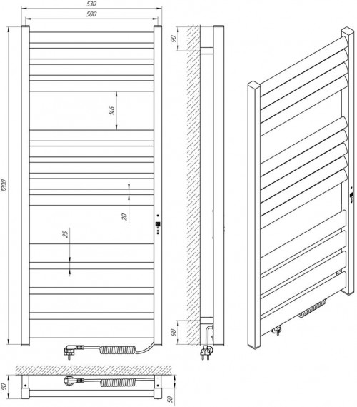 LARIS Atlant Premium E CHK13 R 500x1200