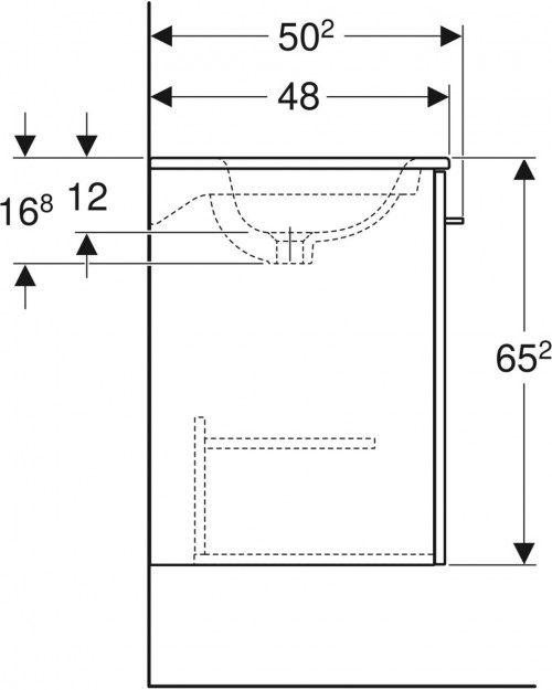 Geberit Selnova Square 55 501.248.00.1