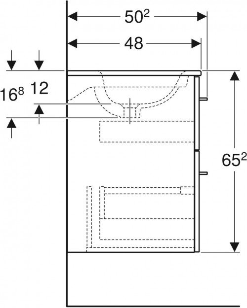 Geberit Selnova Square 55 501.232.00.1