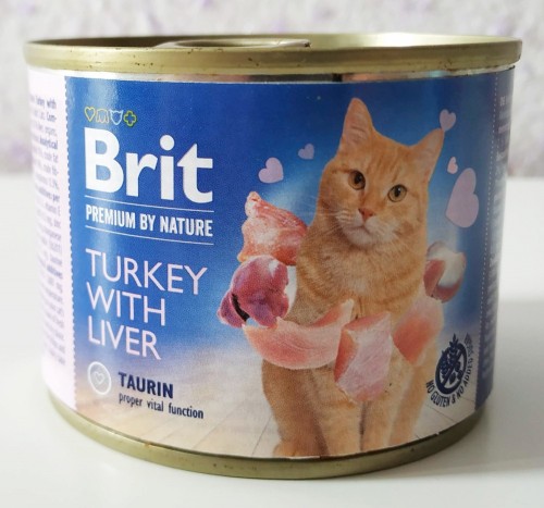 Brit Premium Canned Turkey with Liver 0.2 kg