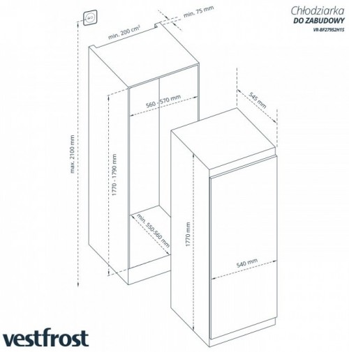 Vestfrost VR-BF27952H1S