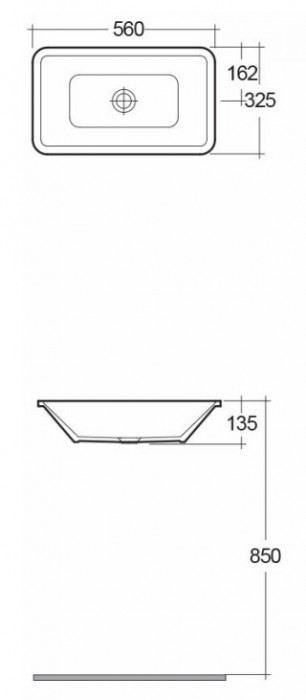 Rak Ceramics Chamelion 56 CM01AWHA