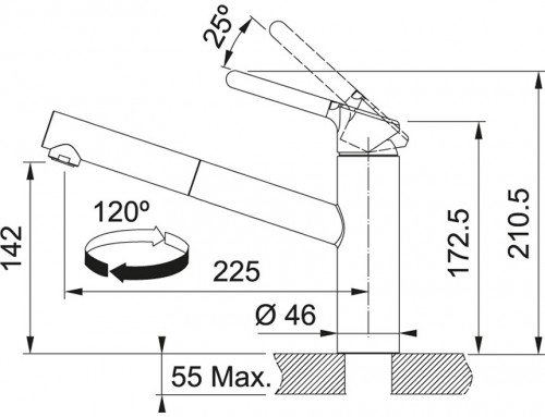 Franke Orbit Pull Out 115.0623.055