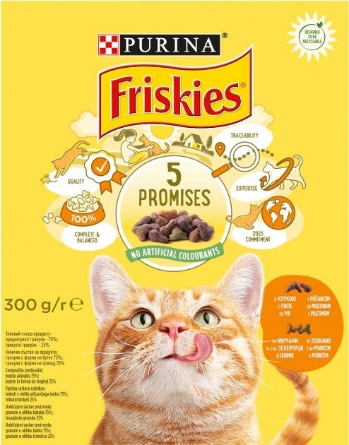 Friskies 5 Guarantees Chicken/Vegetables 3 kg