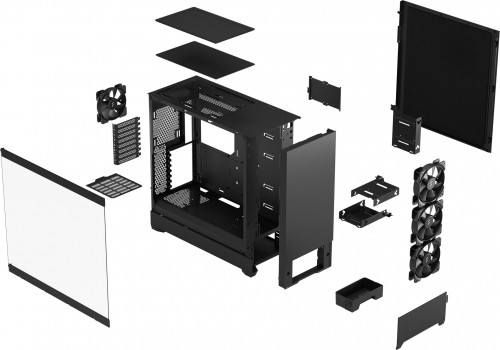 Fractal Design Pop XL Silent Black TG Clear